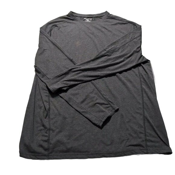 SWISS TECH Charcoal Gray Knit Long Sleeve Shirt Men's Size 2XL - Picture 1 of 10